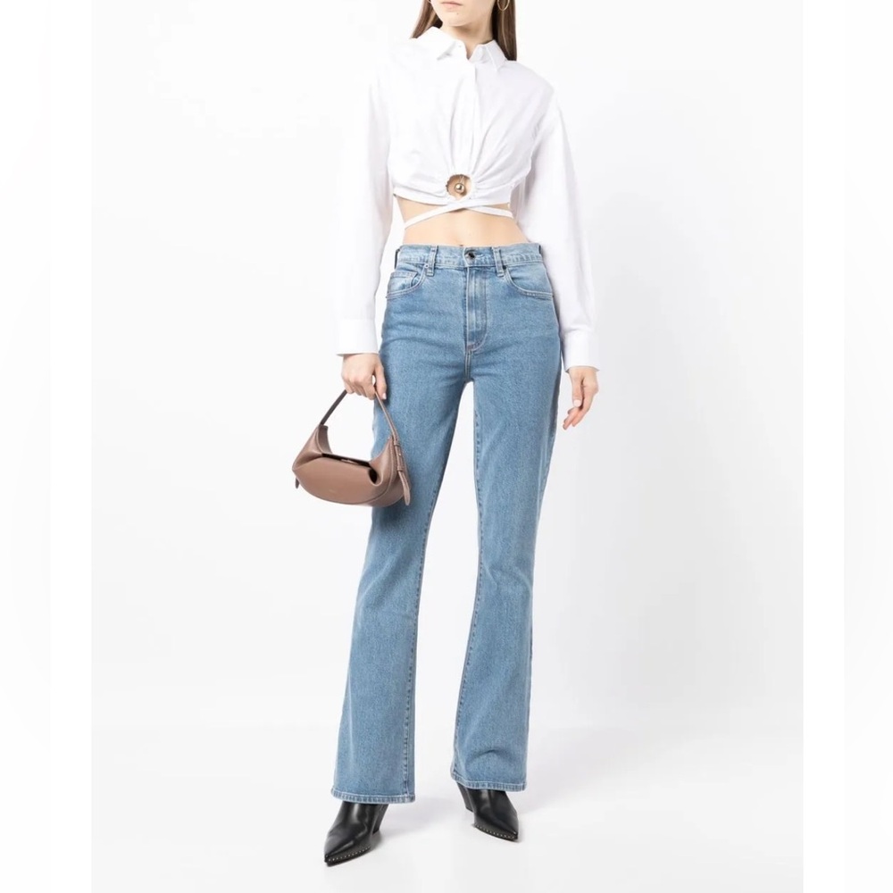Le Jean Women's Classic Blue Flare Jeans